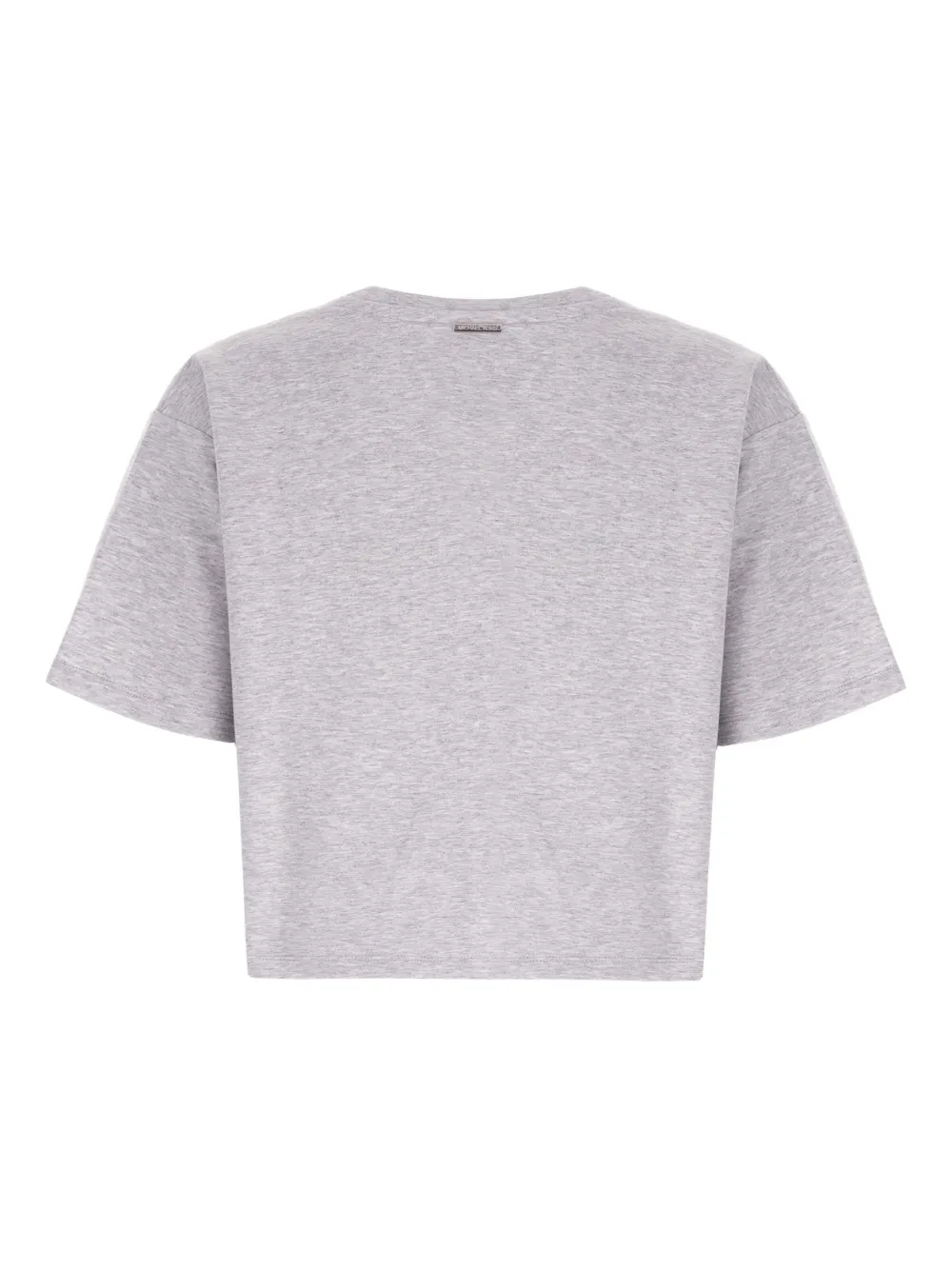 Michael Kors Cropped T-shirt met logo-reliëf Grijs