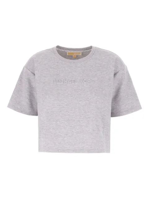 Michael Michael Kors logo-embossed cropped T-shirt