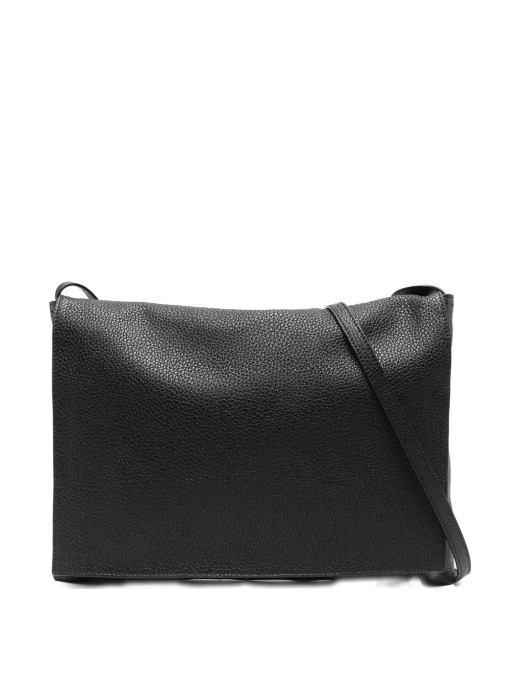 The Row leather shoulder bag Zwart