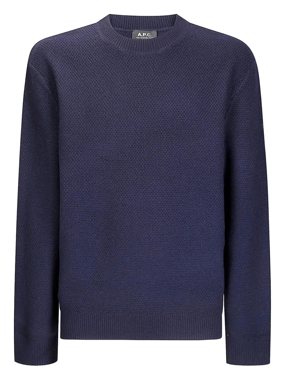 A.P.C. textured wool crew-neck sweater | Blue | Image 1