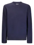 A.P.C. textured wool crew-neck sweater - Blue