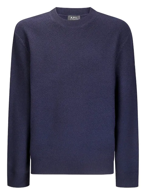A.P.C. 텍스처 울 크루넥 스웨터