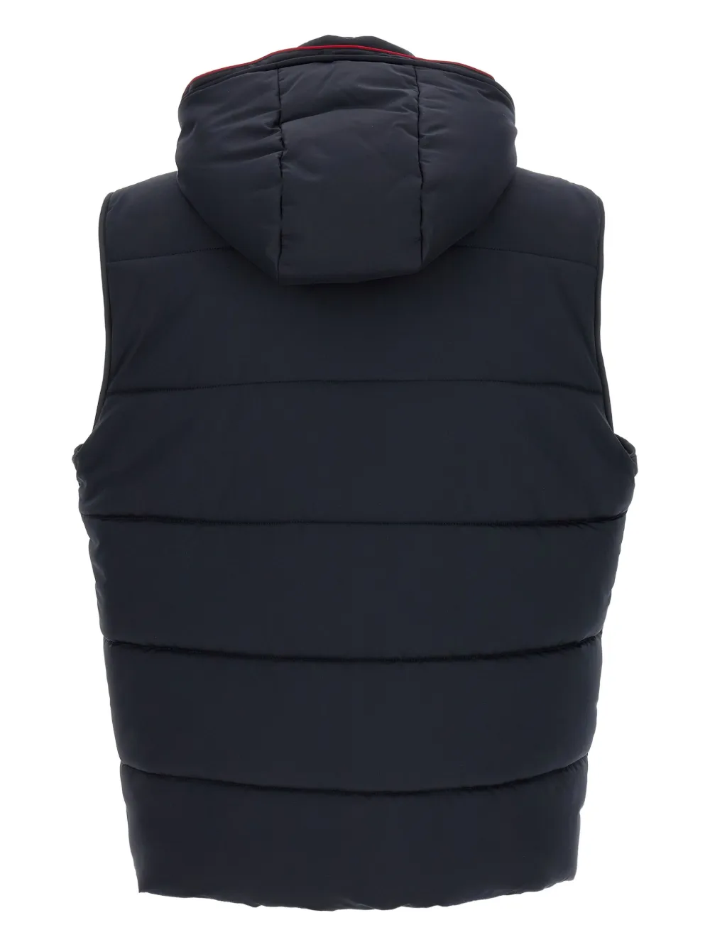Kiton Gewatteerde bodywarmer met rits Blauw