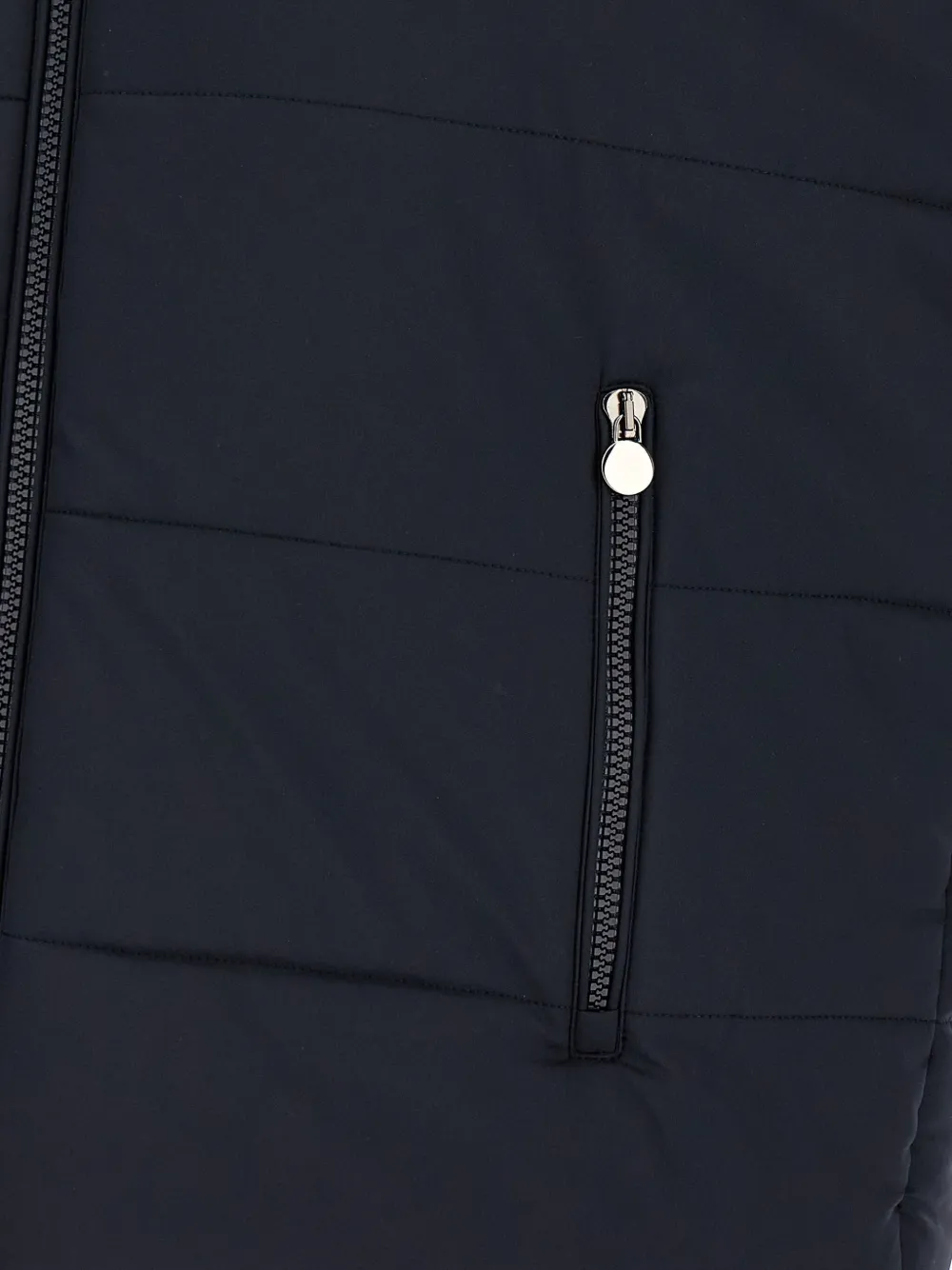 Kiton Gewatteerde bodywarmer met rits Blauw