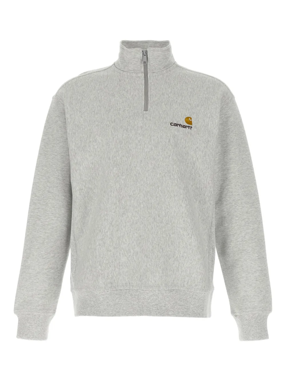 Carhartt WIP American Scrip half-zip embroidered-logo sweatshirt Grijs