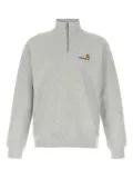 Carhartt WIP American Scrip half-zip embroidered-logo sweatshirt - Grey
