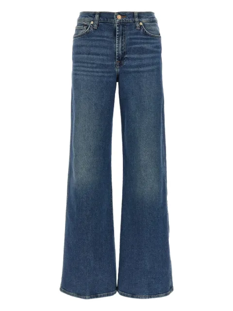 7 For All Mankind جينز بقصة واسعة وتأثير باهت