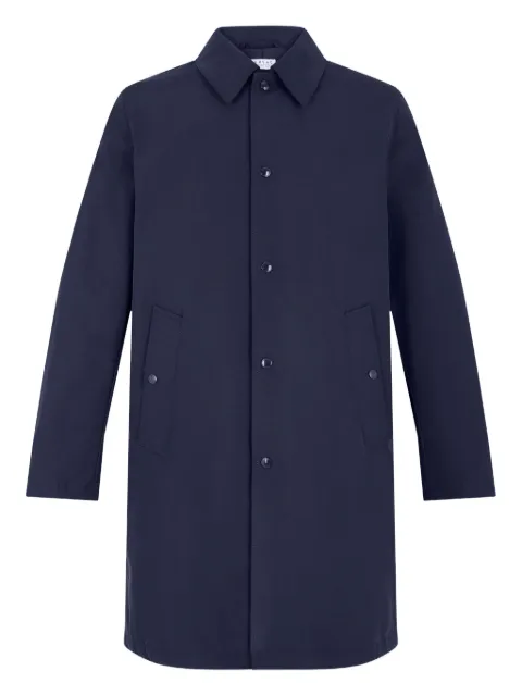 FURSAC button-fastening welt-pocket trench coat