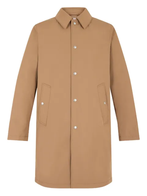 FURSAC button-fastening welt-pocket coat
