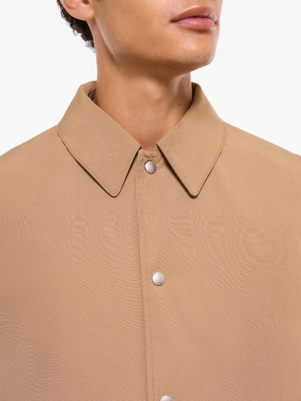 FURSAC Jas met paspelzak en knoopsluiting Beige