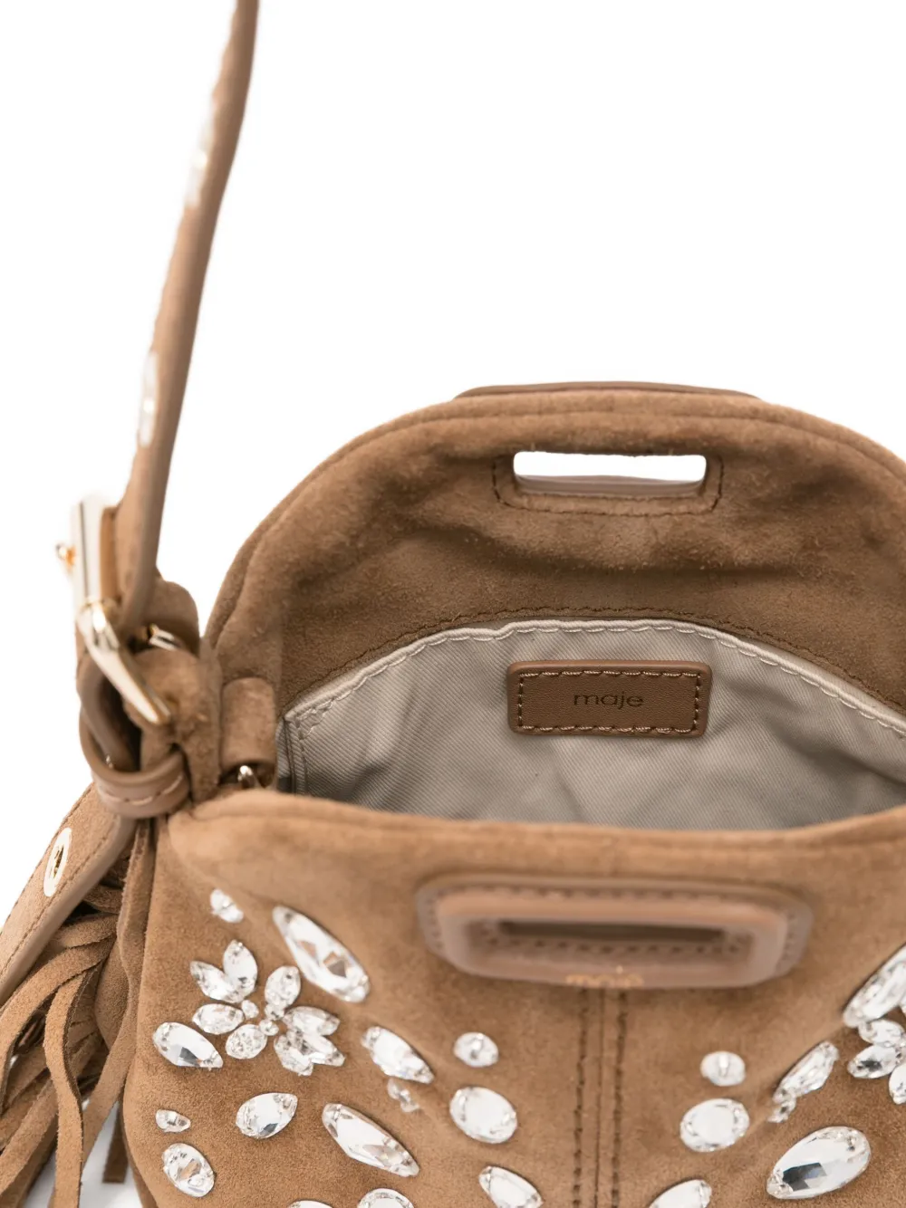 Maje Miss M mini-tas Bruin