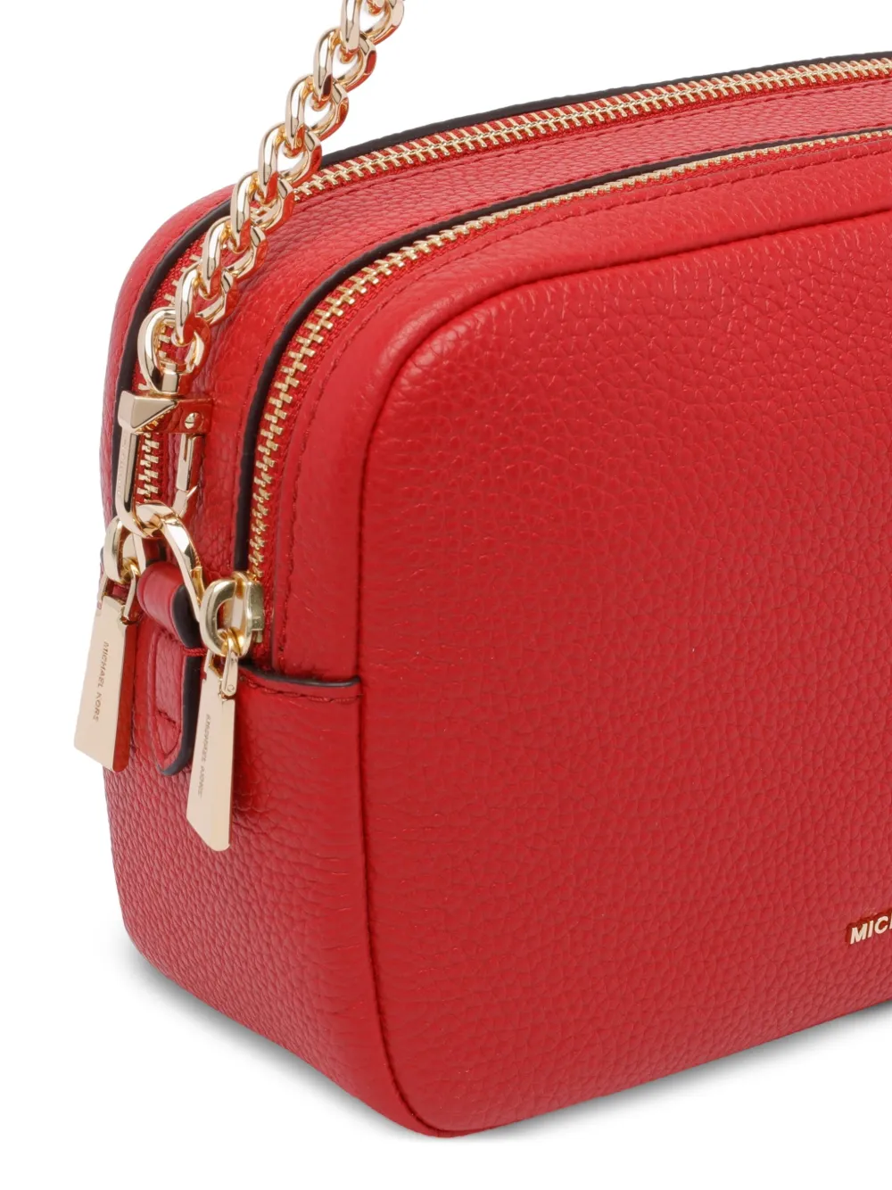 Michael Kors Bryant chain-strap leather shoulder bag Rood