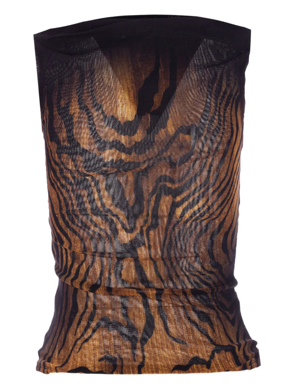 Jean Paul Gaultier Mouwloze top met print Zwart