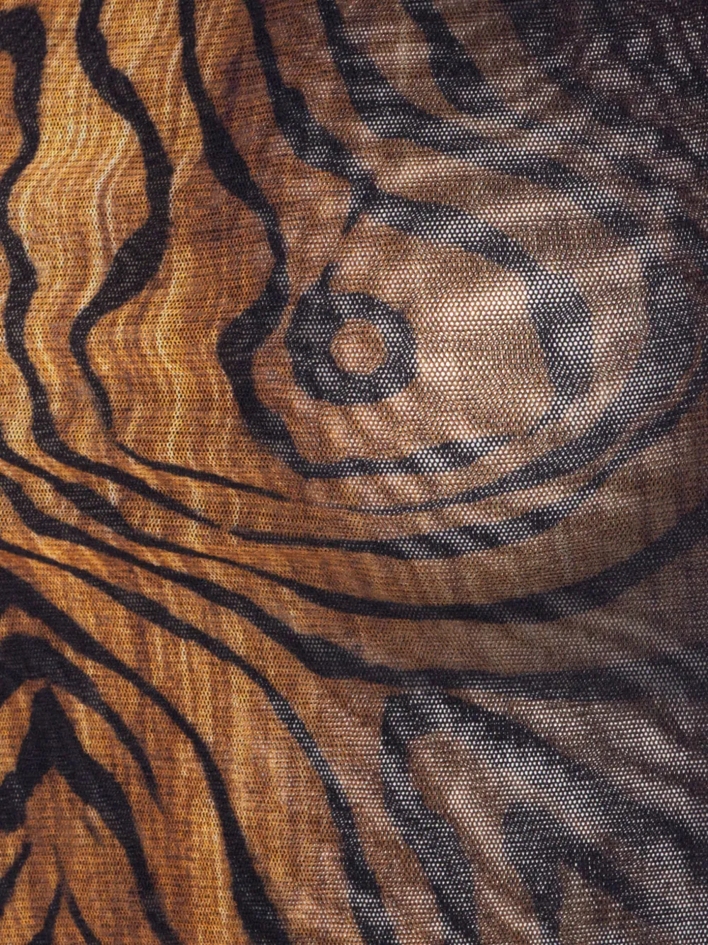 Jean Paul Gaultier Mouwloze top met print Zwart