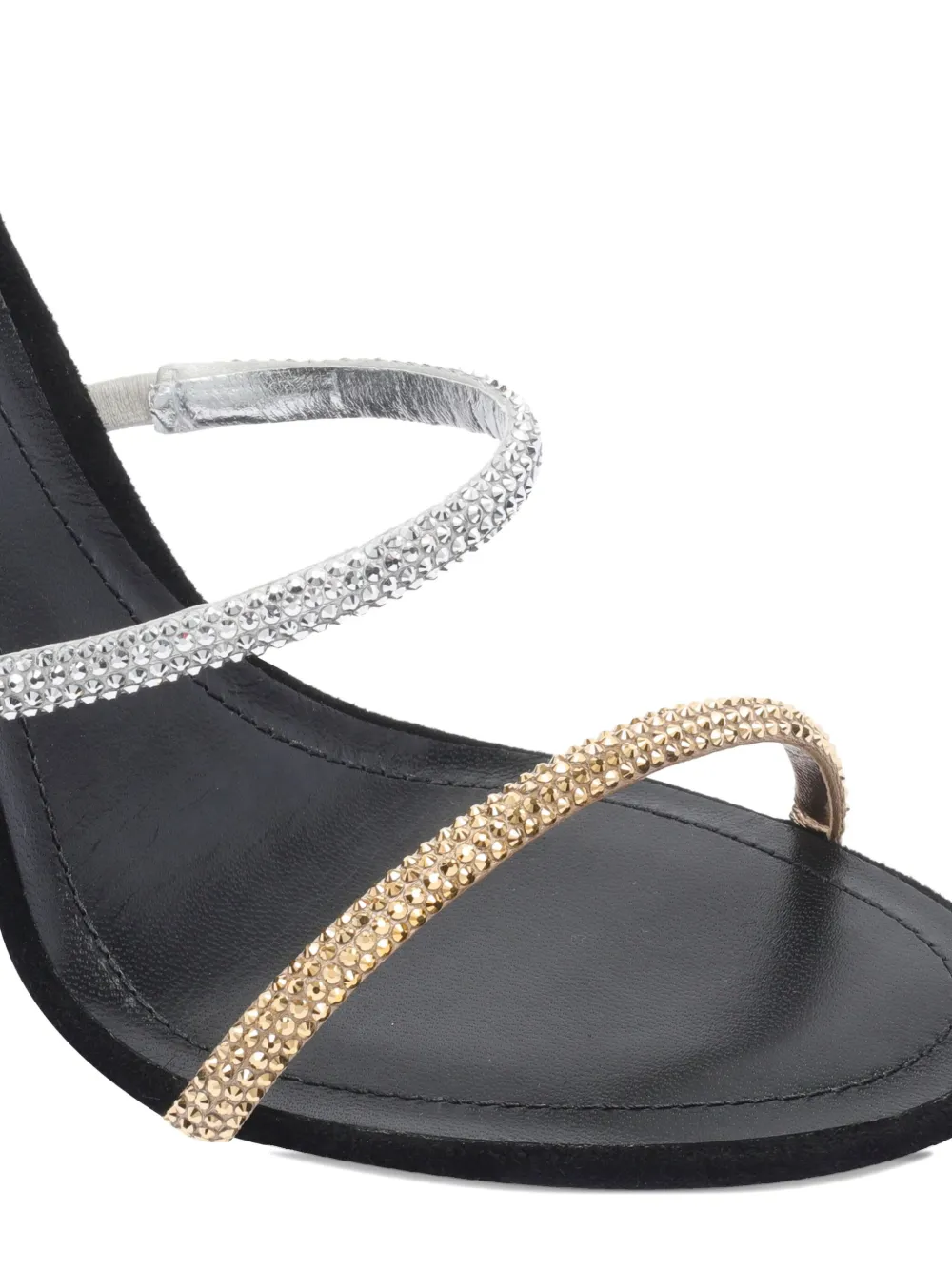 René Caovilla 105 mm Cleo sandalen met hak Zwart