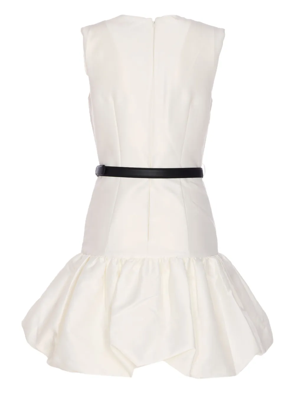 Self-Portrait ruffled hem mini dress Wit
