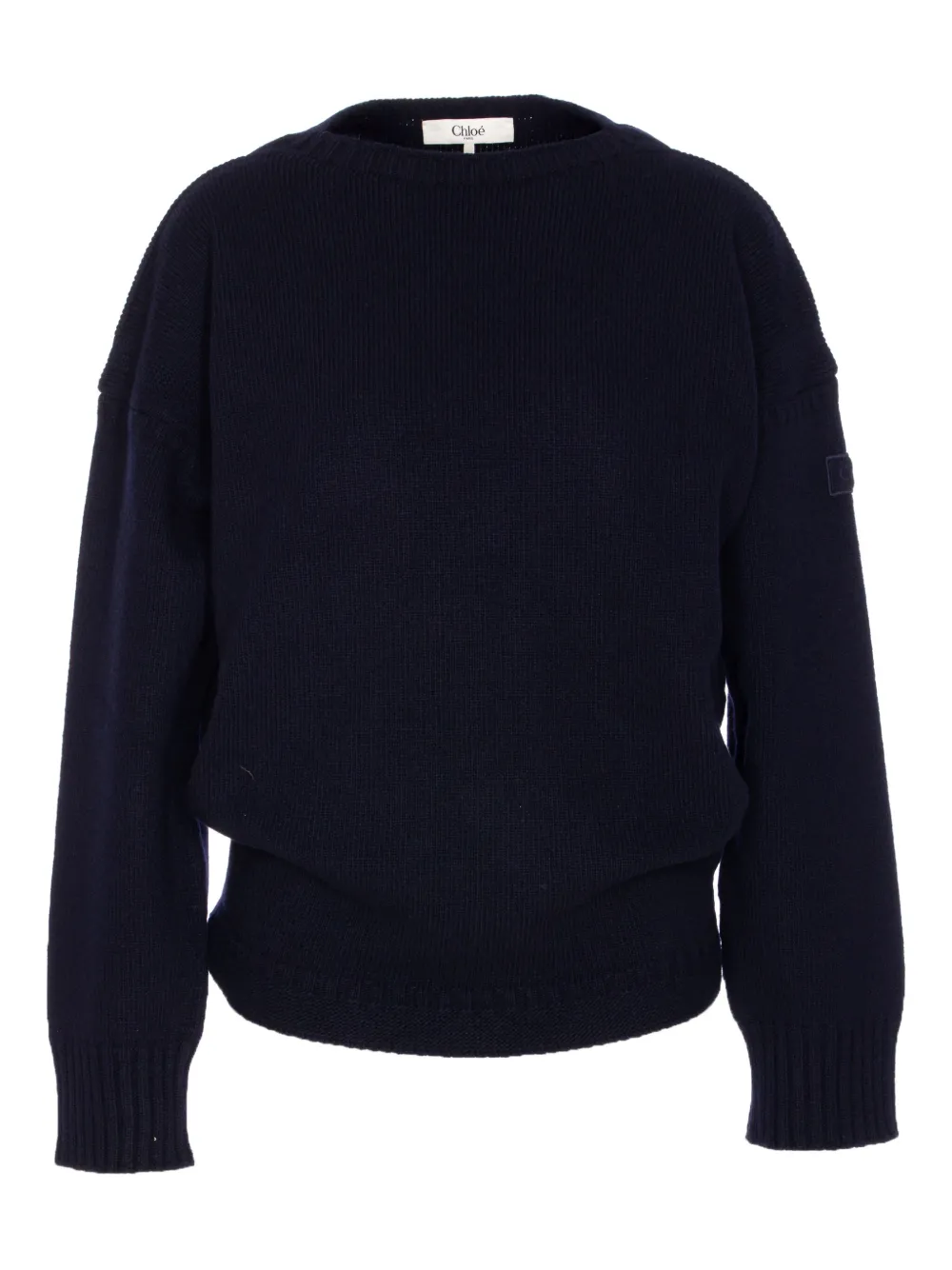 Chloé Crew-neck Patch-logo Sweater