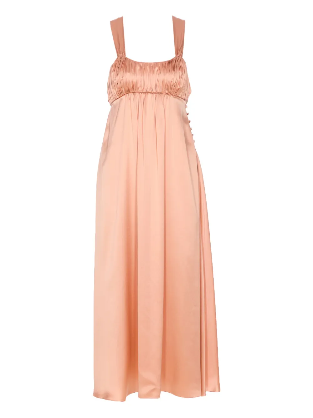 Chloé Sleeveless Ruched Midi Dress