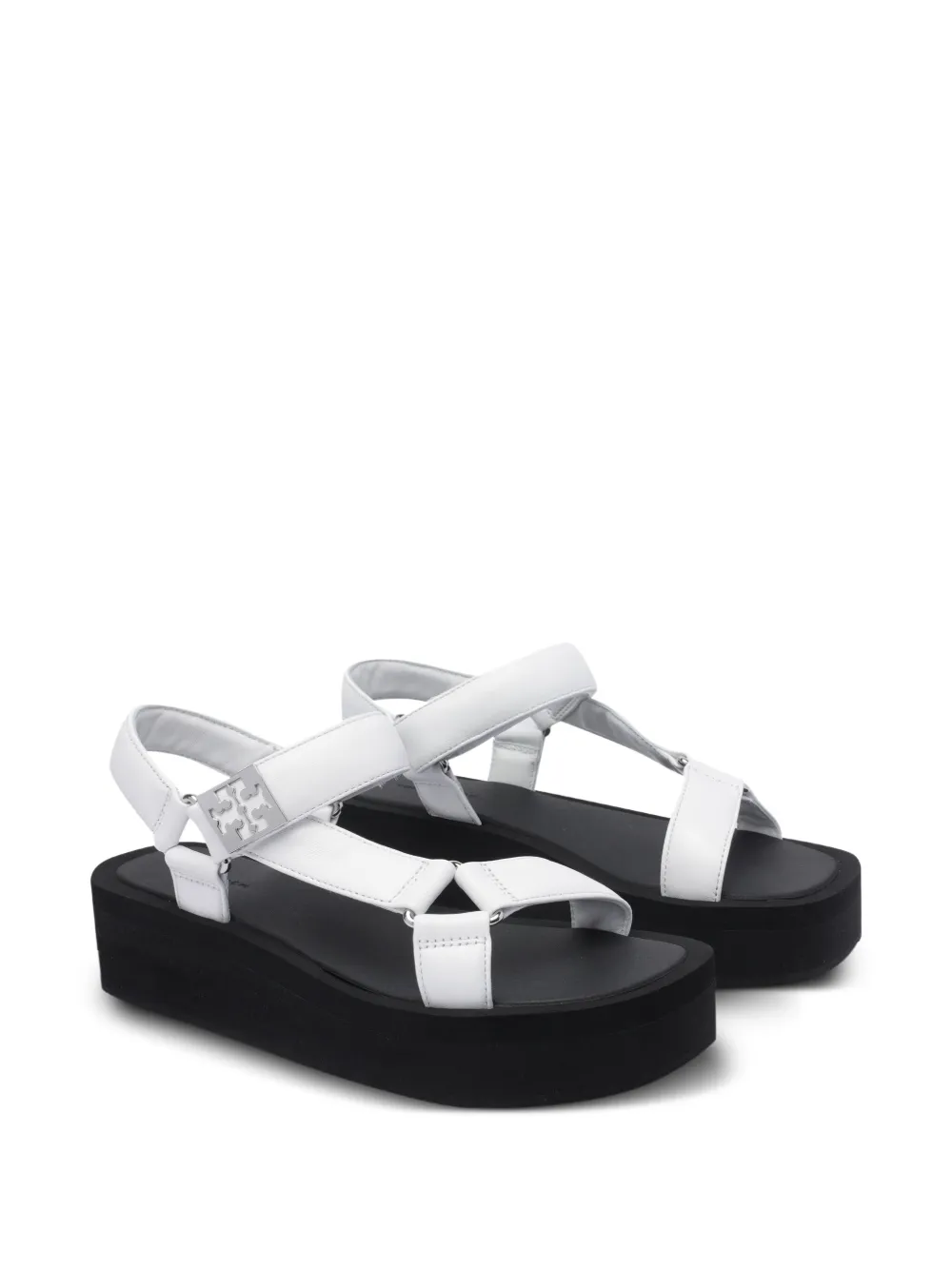 Tory Burch 50 mm sandalen met plateauzool Wit