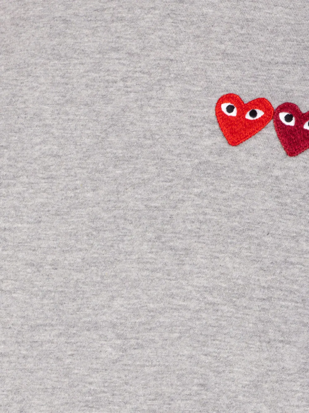 Comme Des Garçons Play T-shirt met patch Grijs