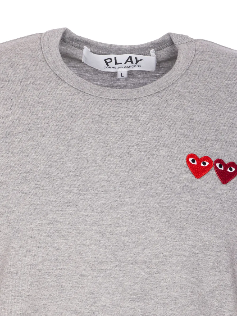 Comme Des Garçons Play T-shirt met patch Grijs