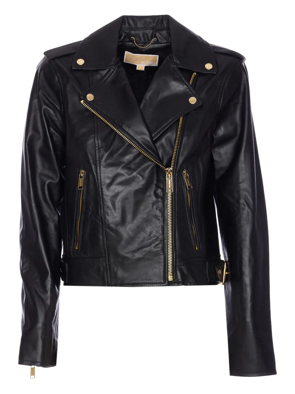 Michael Michael Kors zip-pocket leather jacket | Black | Image 1