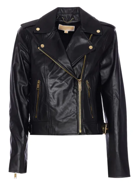 Michael Michael Kors zip-pocket leather jacket