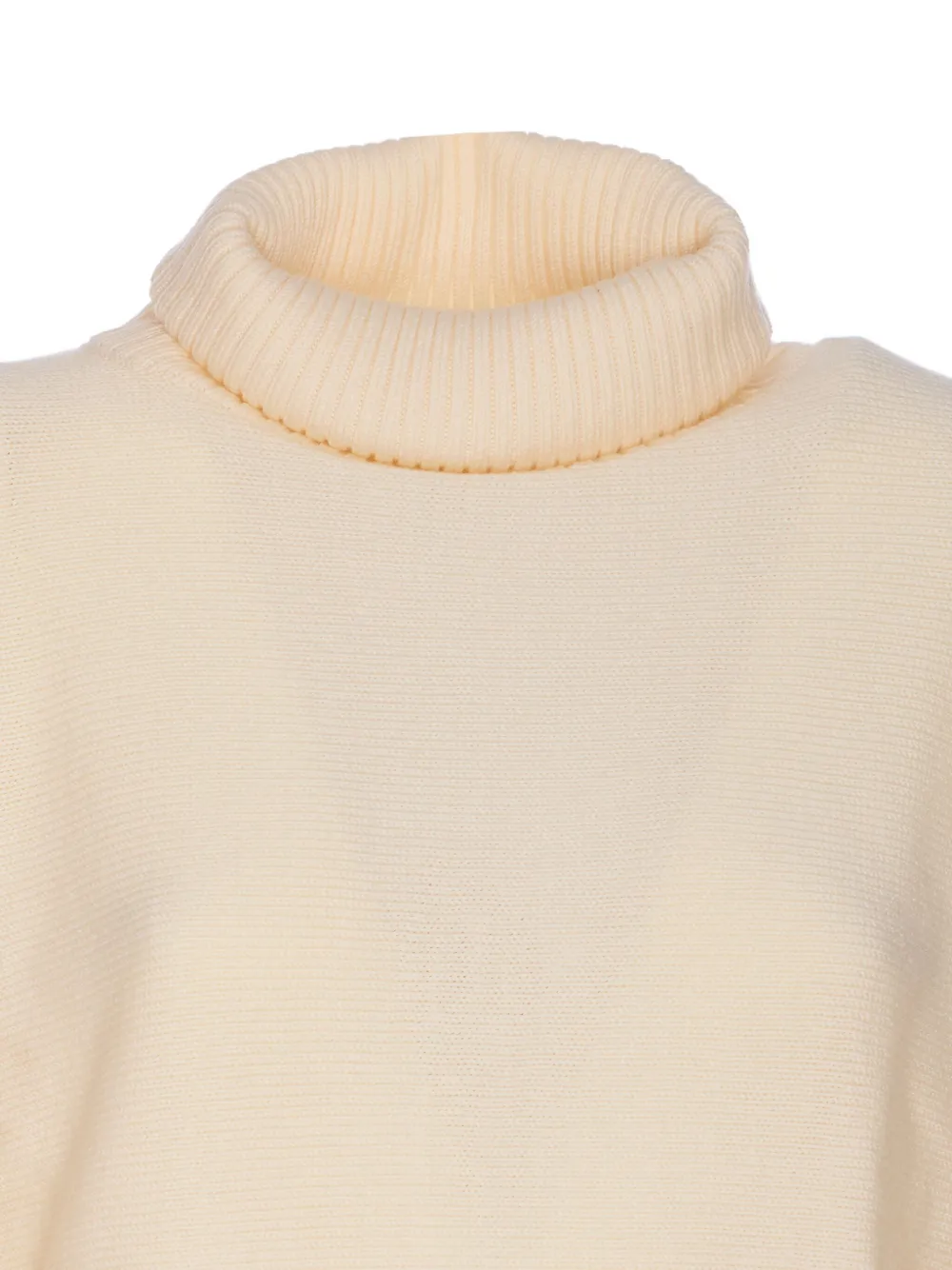 Michael Kors Trui met logoplakkaat en hoge hals Beige