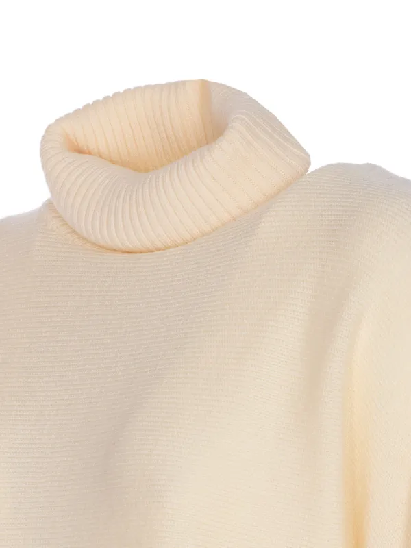 High-neck Cashmere Blend Pullover