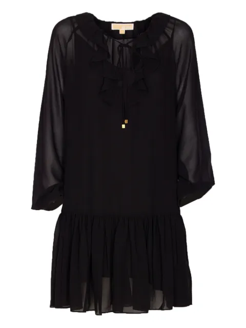 Michael Michael Kors lace-trimmed ruffled dress