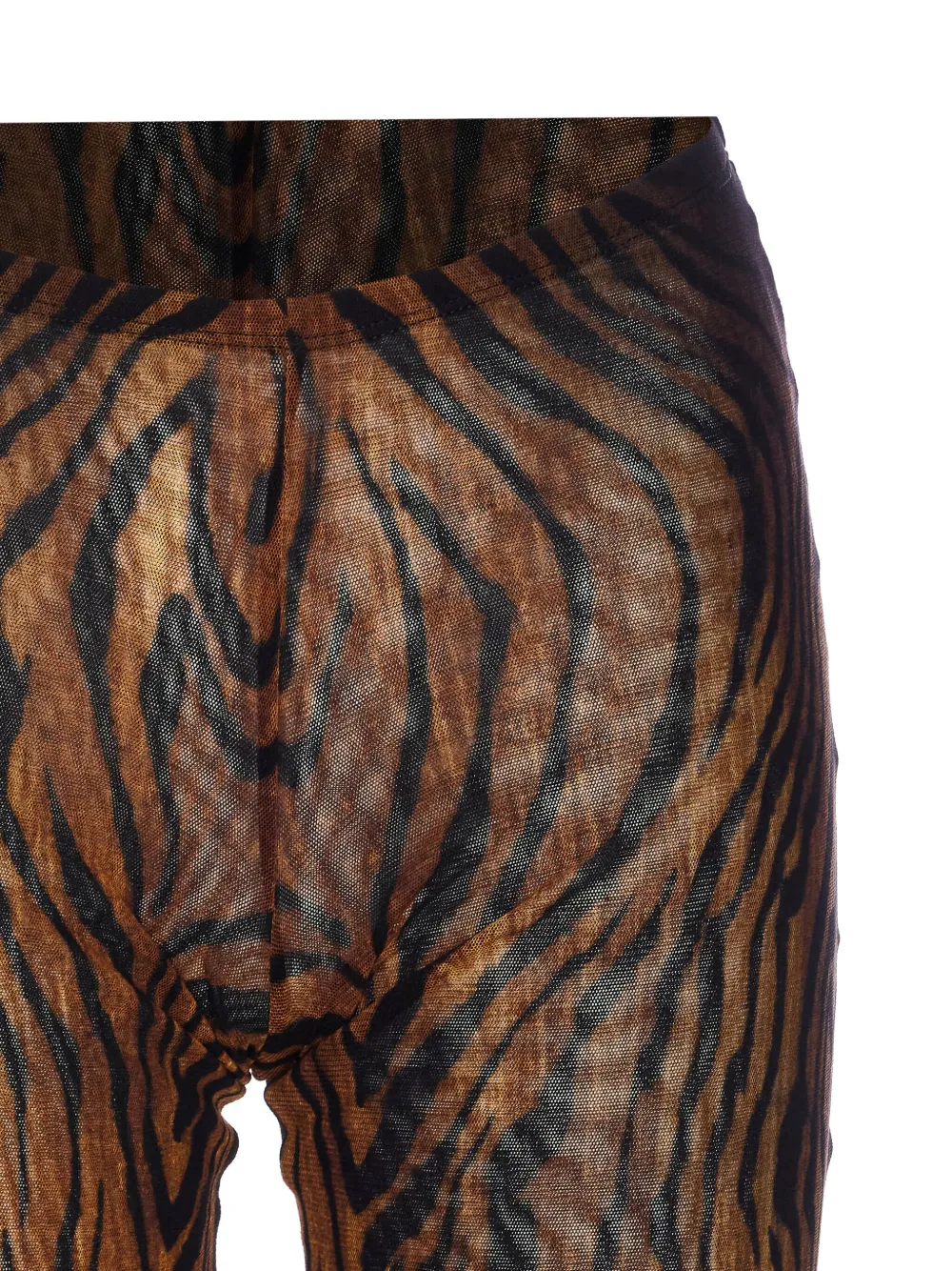 Jean Paul Gaultier tiger stripes-print elastic-waist trousers Bruin