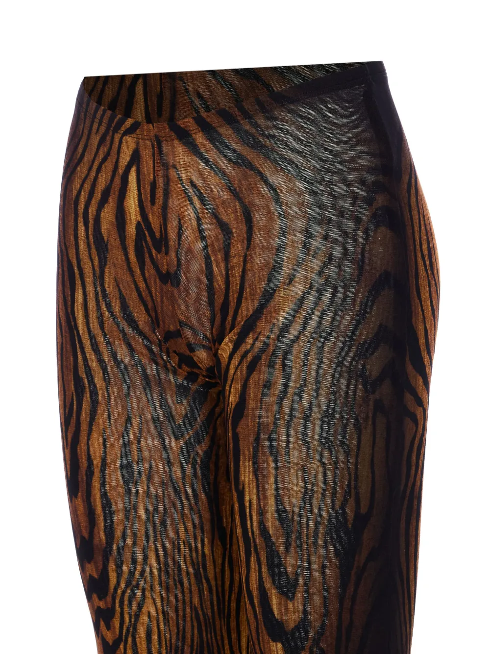 Jean Paul Gaultier tiger stripes-print elastic-waist trousers Bruin
