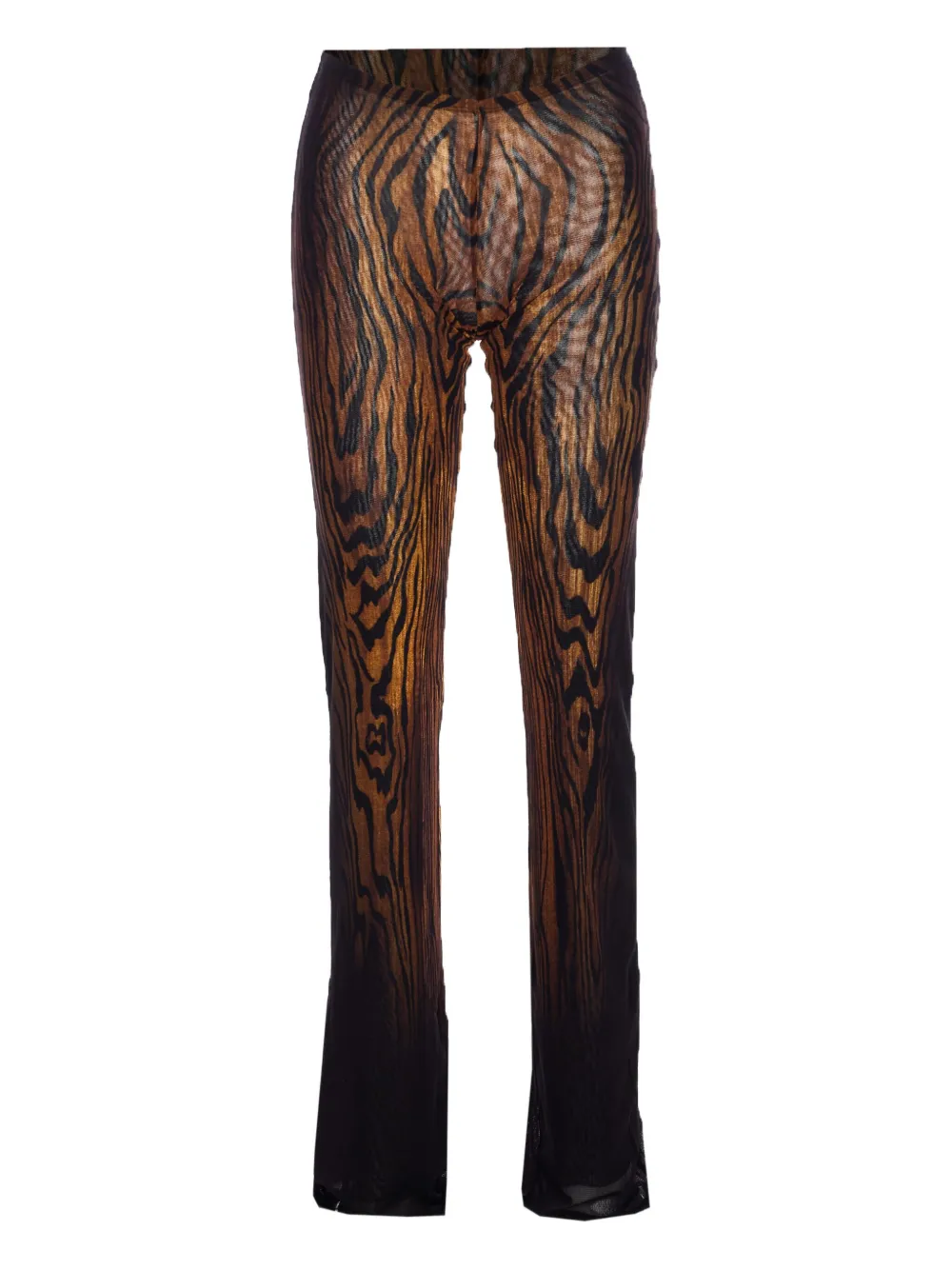 Jean Paul Gaultier tiger stripes-print elastic-waist trousers Bruin