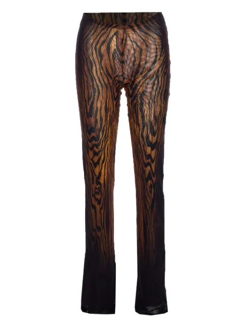 Jean Paul Gaultier pantalones con pretina elástica y estampado de rayas