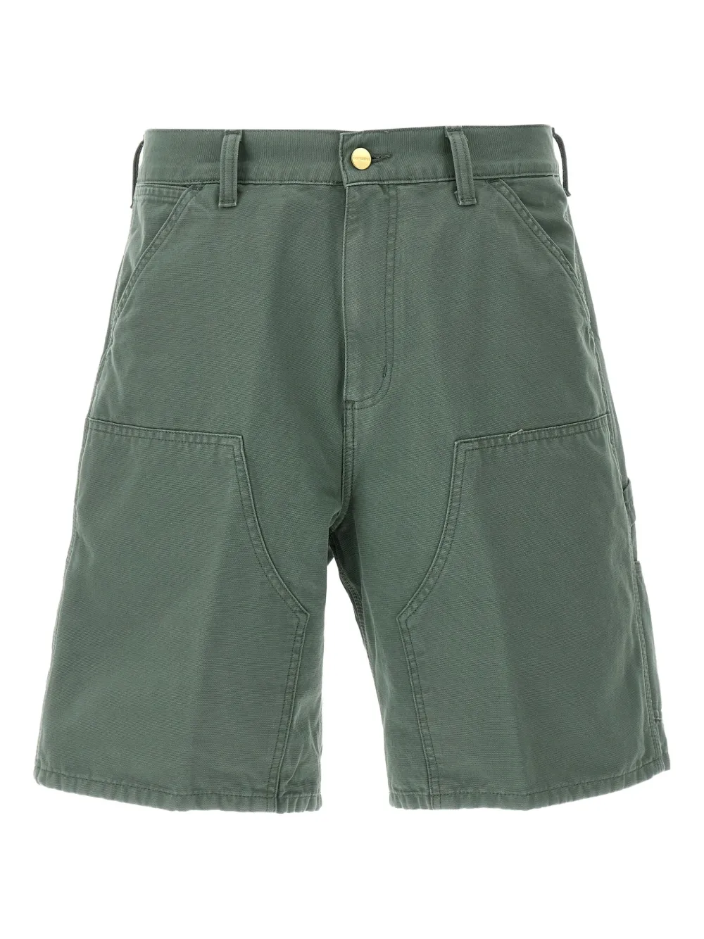 Carhartt WIP double knee canvas shorts Groen