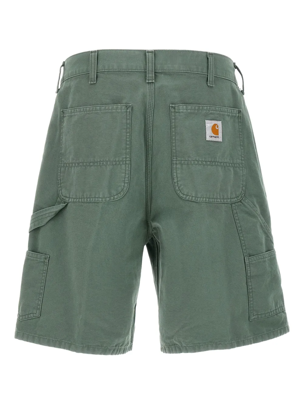 Carhartt WIP Double Knee canvas shorts Groen
