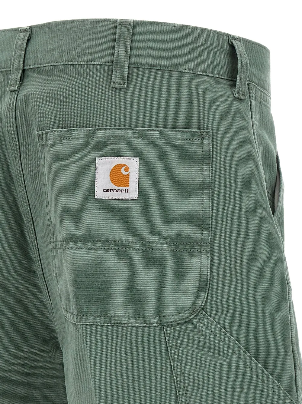 Carhartt WIP Double Knee canvas shorts Groen