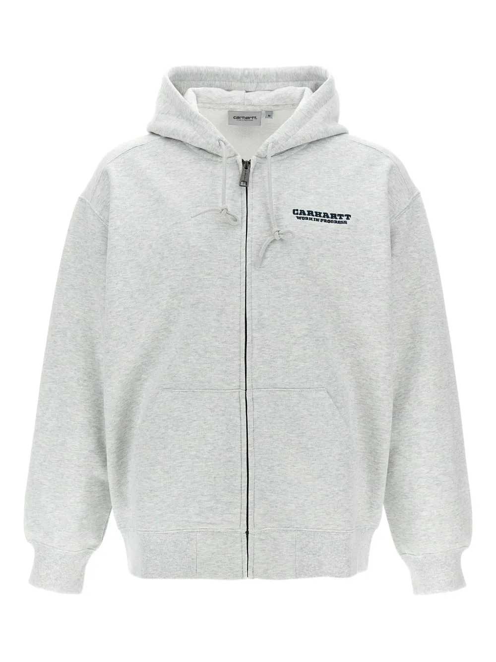 Carhartt WIP Runaway embroidered-logo zip-up hooded jacket Grijs