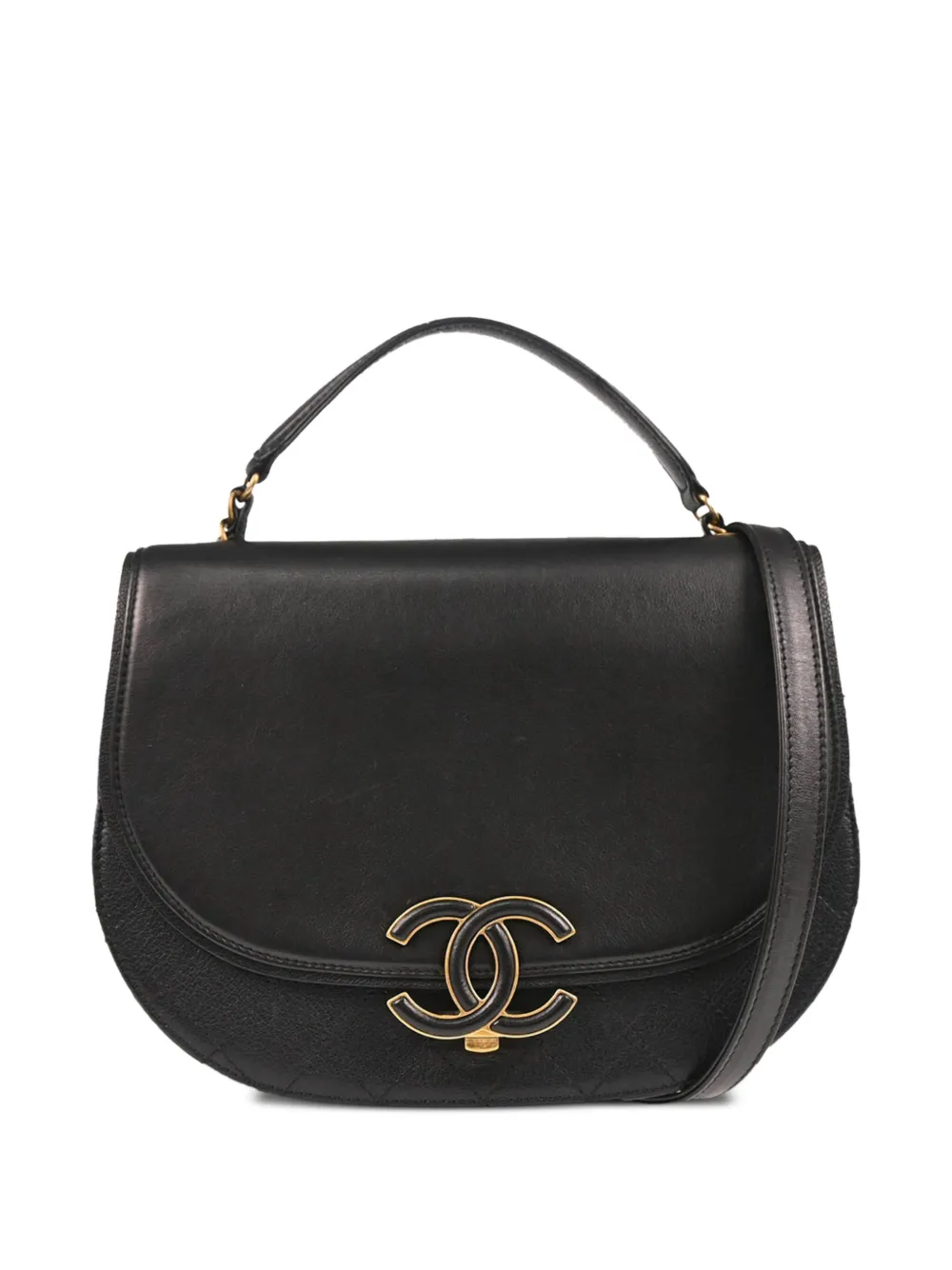 CHANEL Pre-Owned 2017 ココ カーブ 2way ハンドバッグ - ブラック CHANEL Pre-Owned 2017 ココ カーブ 2way ハンドバッグ - ブラック