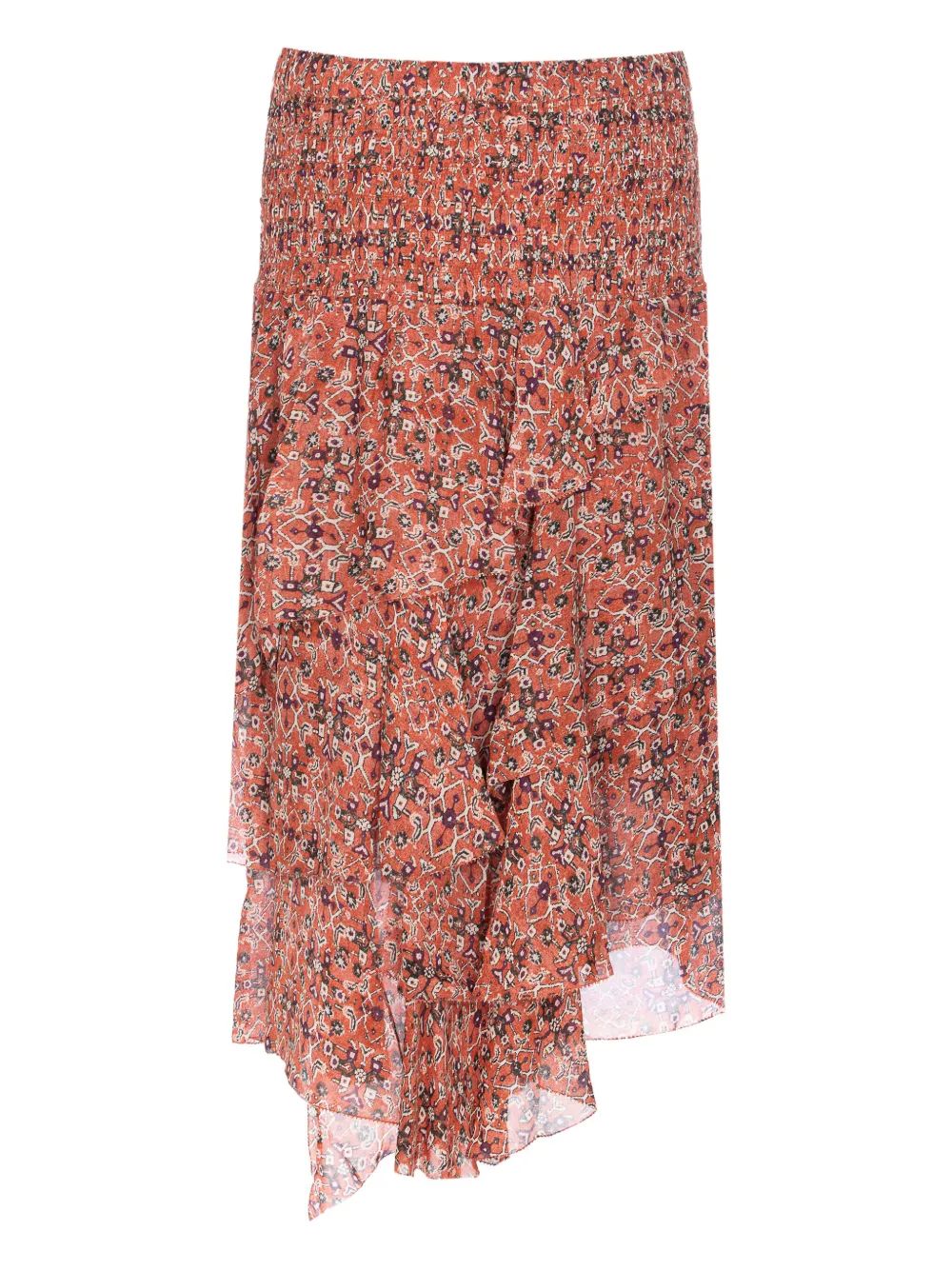 MARANT ÉTOILE patterned ruffled midi skirt | Asymmetric & Draped Skirts | Image 2