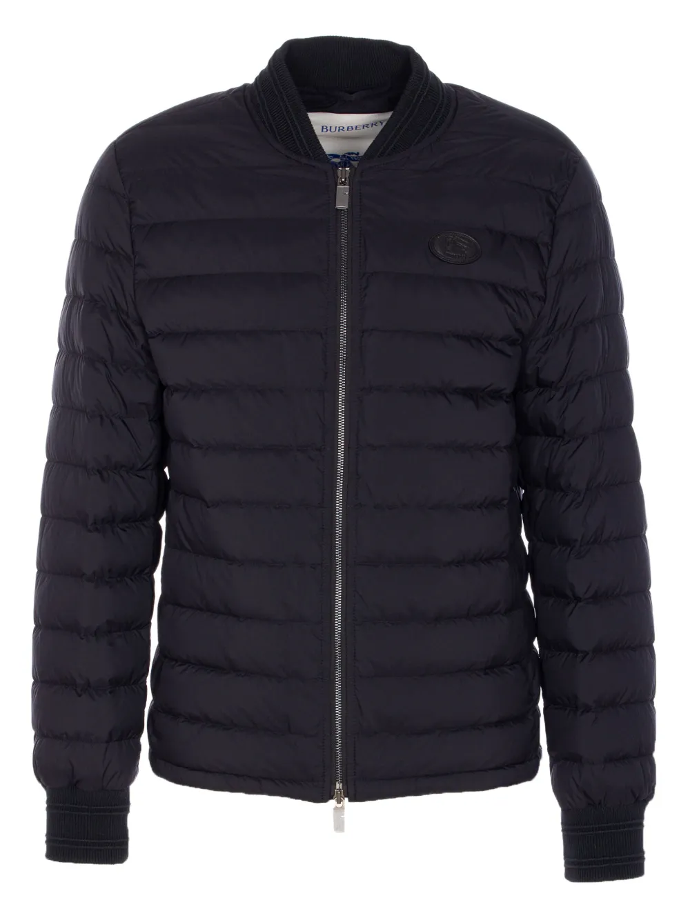 Burberry patch-logo down jacket Zwart