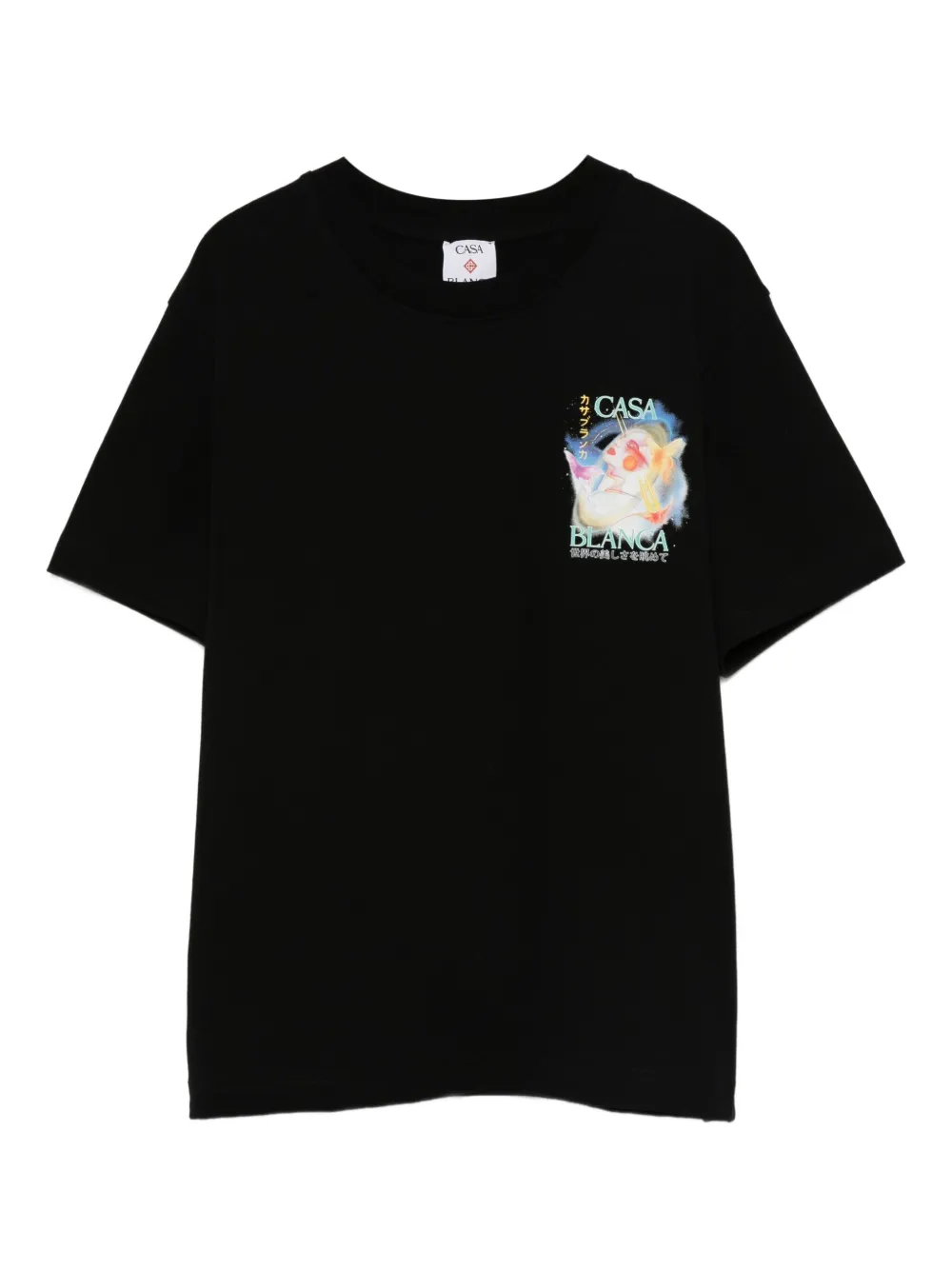 Casablanca ロゴ Tシャツ - ブラック Casablanca ロゴ Tシャツ - ブラック