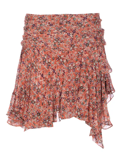 MARANT ÉTOILE minifalda con volantes y estampado