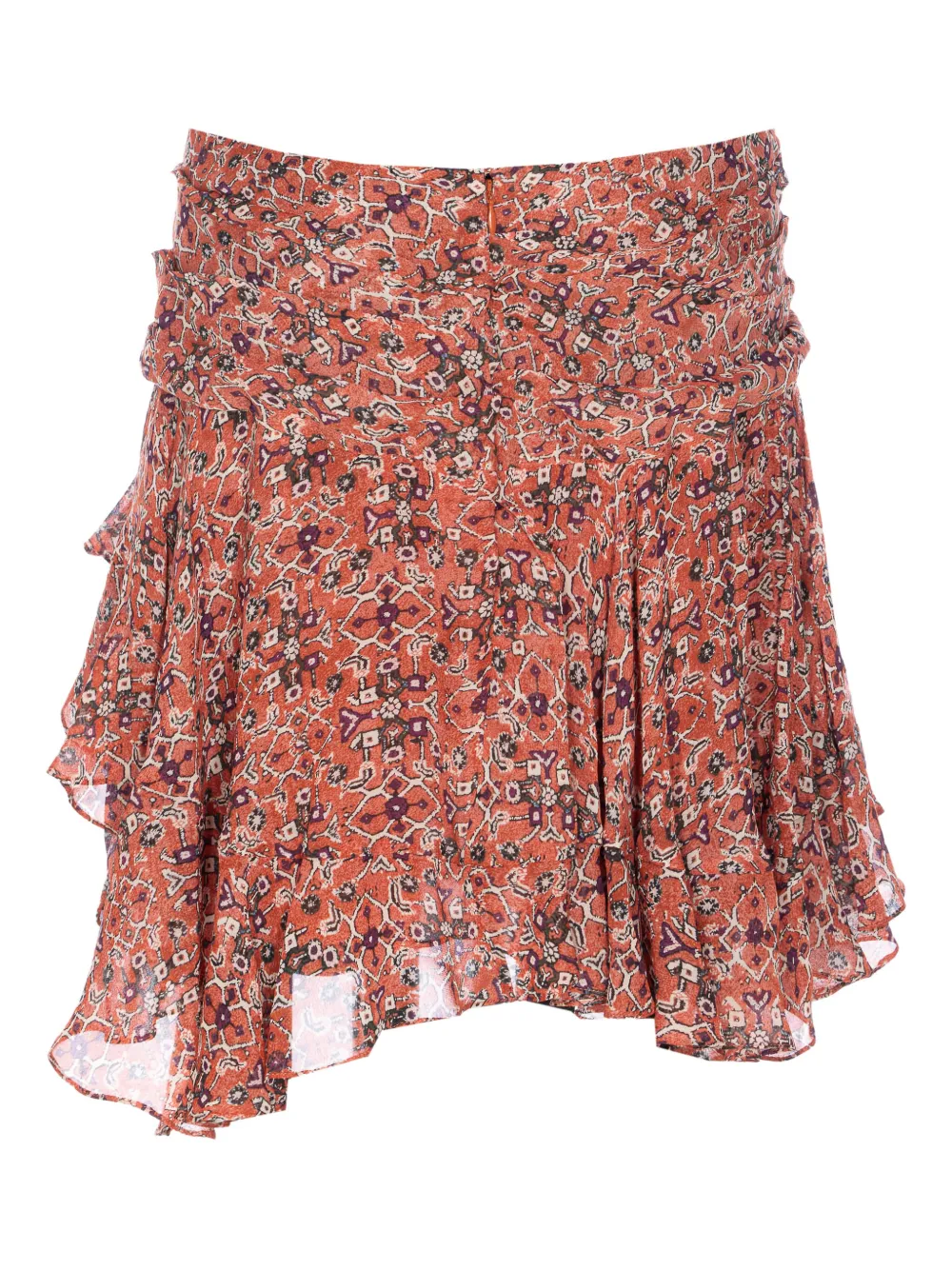 MARANT ÉTOILE ruffled patterned mini skirt | Asymmetric & Draped Skirts | Image 2