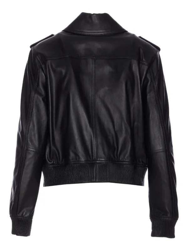 Michael Michael Kors flap-pocket Leather Jacket | Black