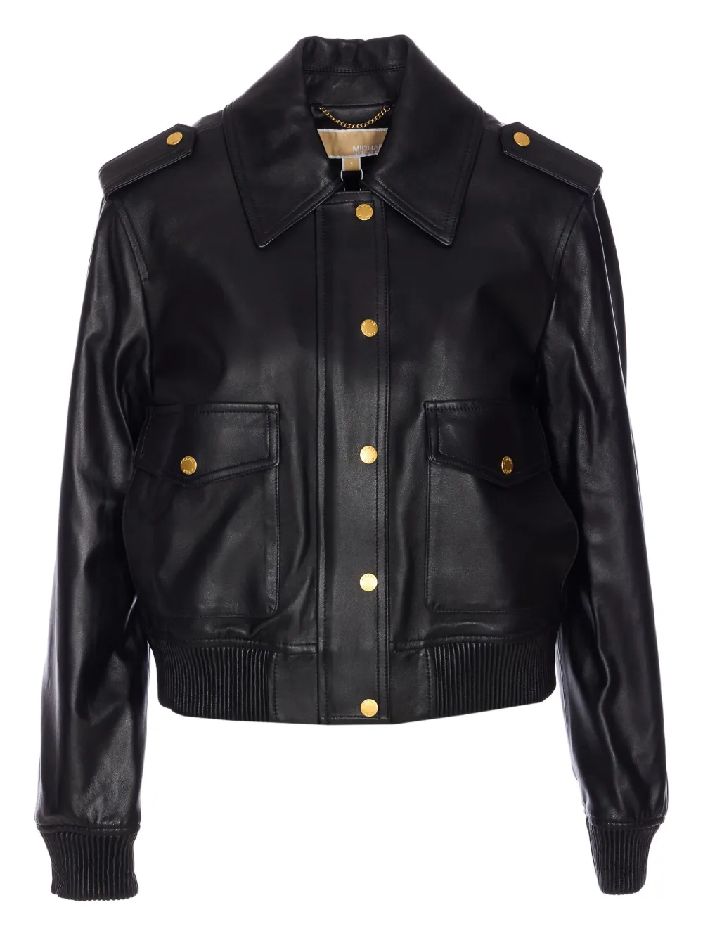 Michael Michael Kors flap-pocket leather jacket | Black | Image 1