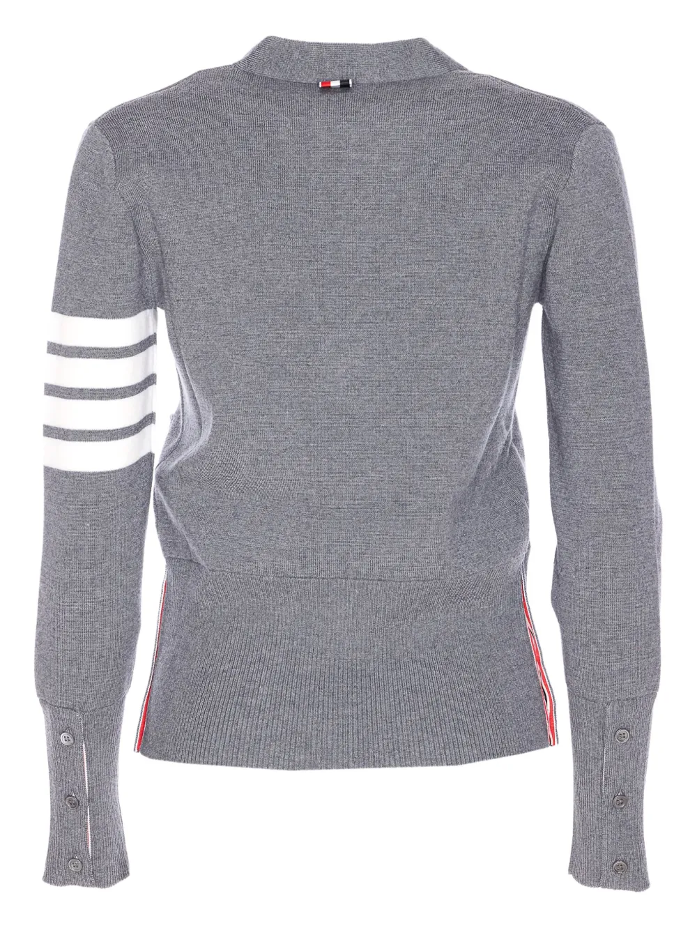 Thom Browne Vest met vier strepen Grijs