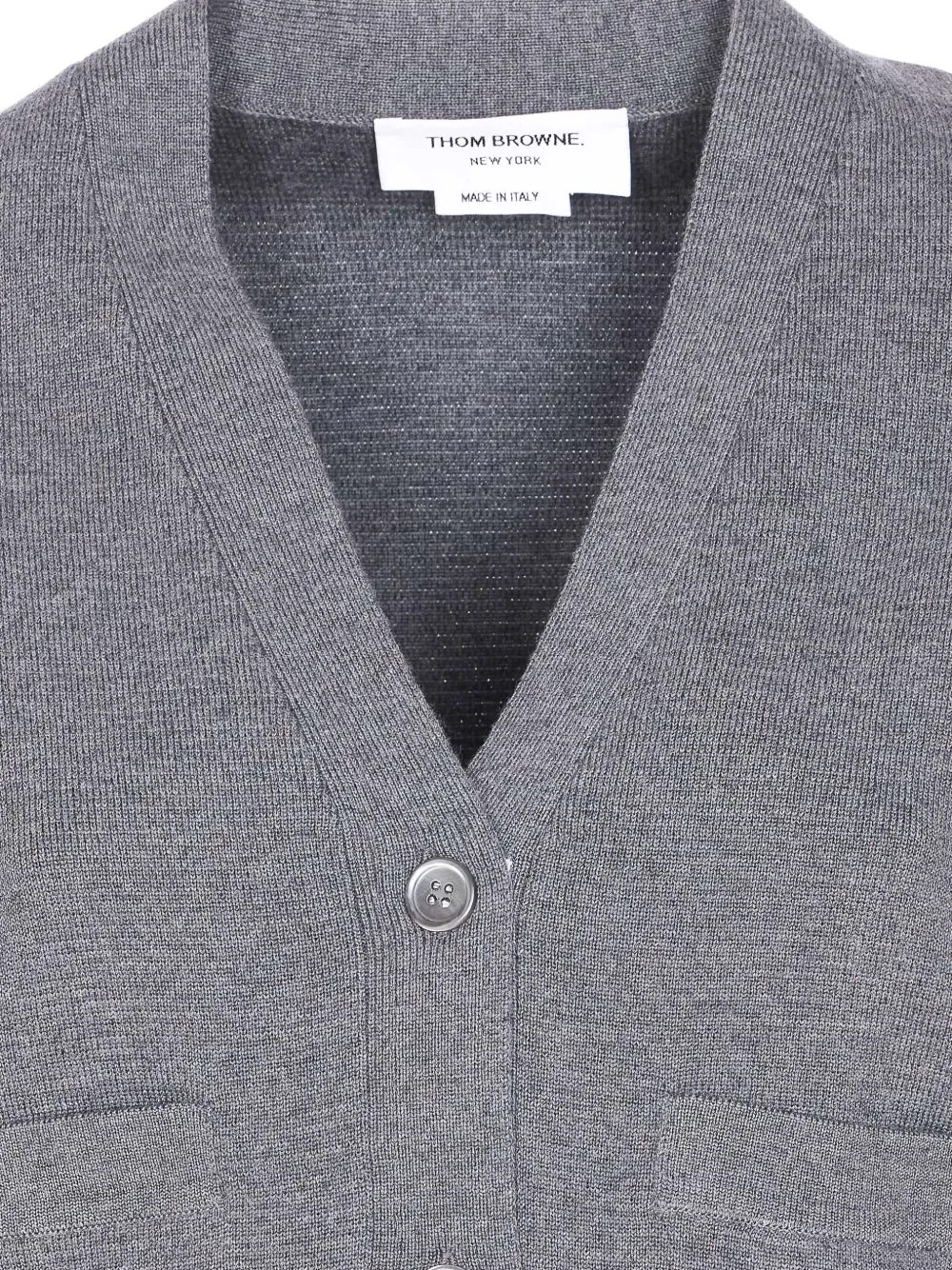 Thom Browne Vest met vier strepen Grijs