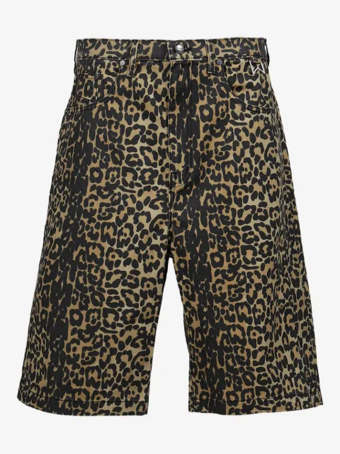 RHUDE leopard-print shorts