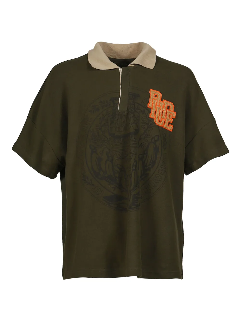 RHUDE Poloshirt met geborduurd logo Groen